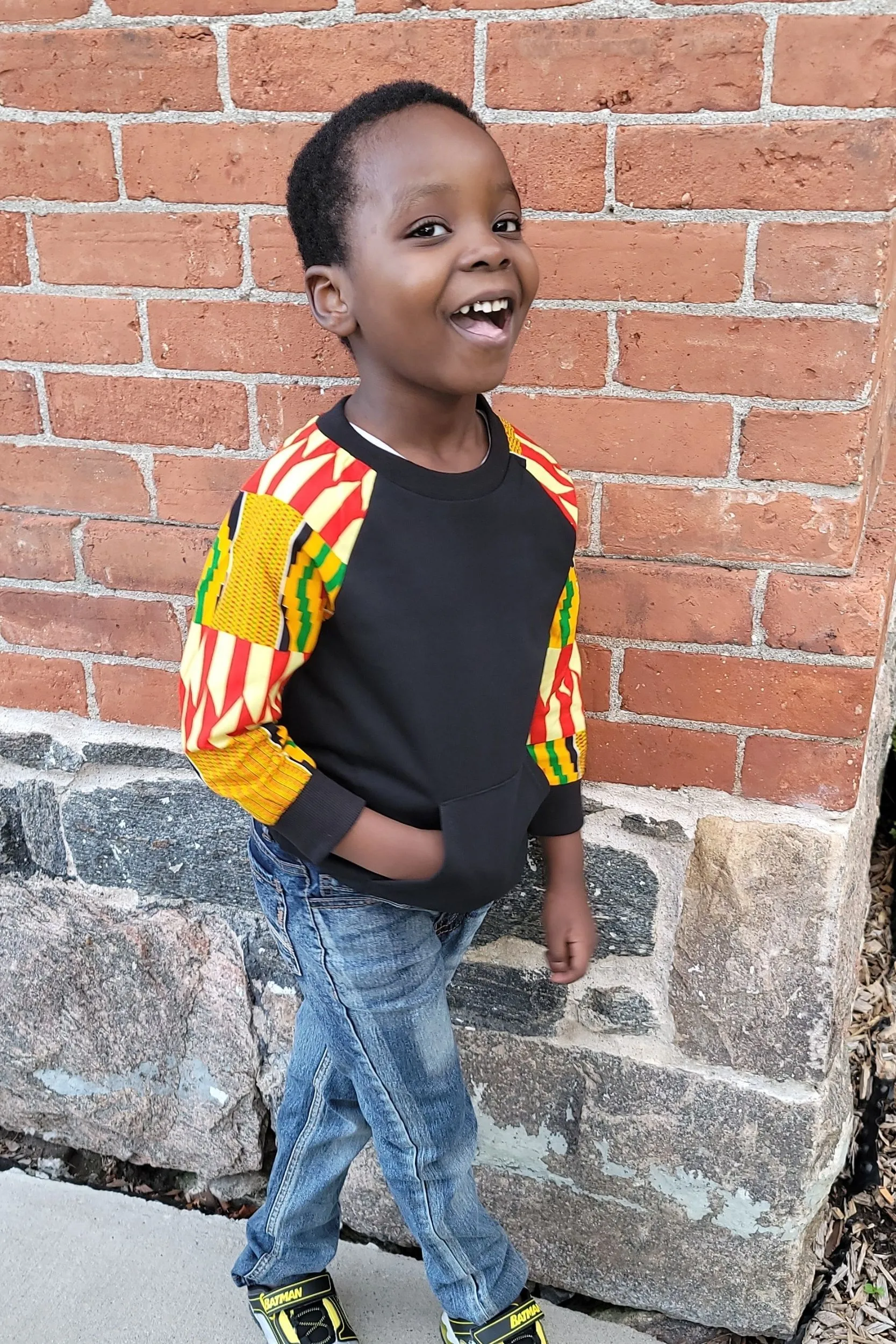 KIKEY AFRICAN PRINT UNISEX KIDS' SWEATSHIRT