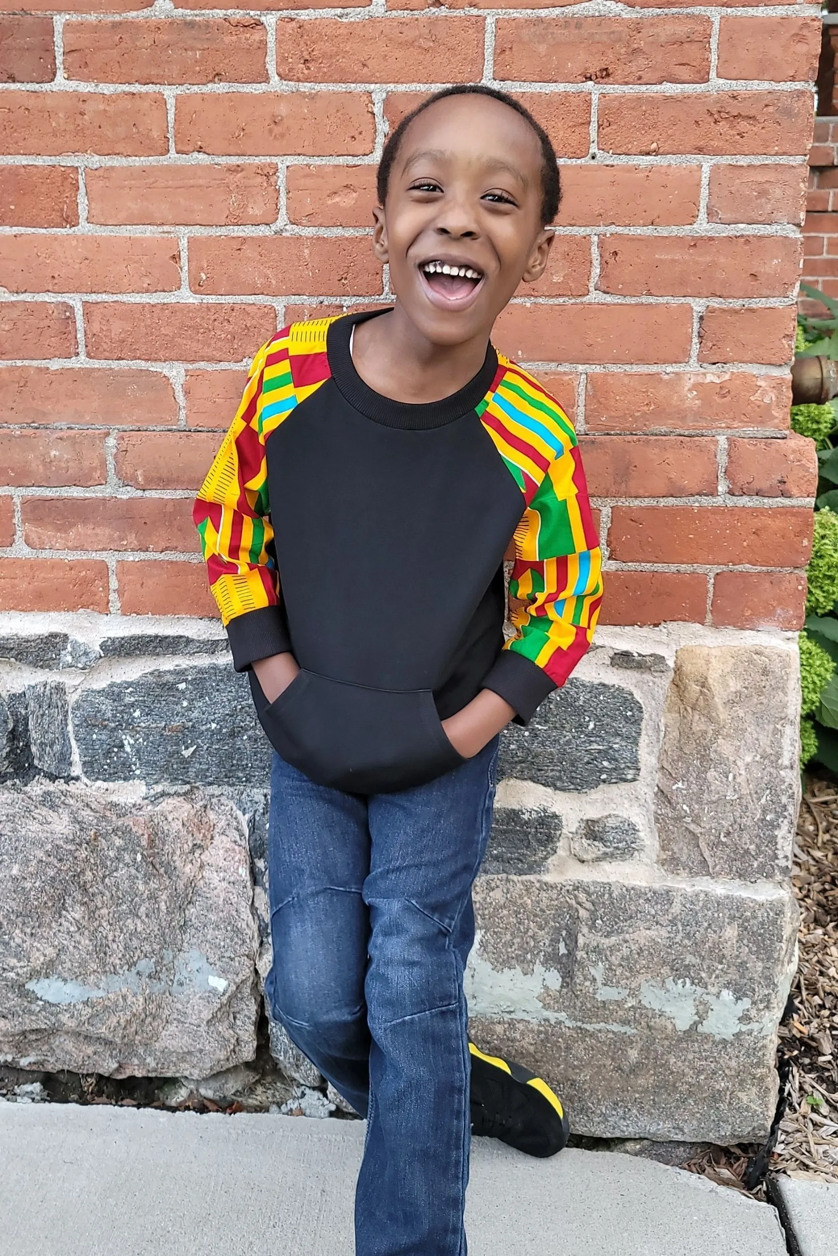 KIKEY AFRICAN PRINT UNISEX KIDS' SWEATSHIRT