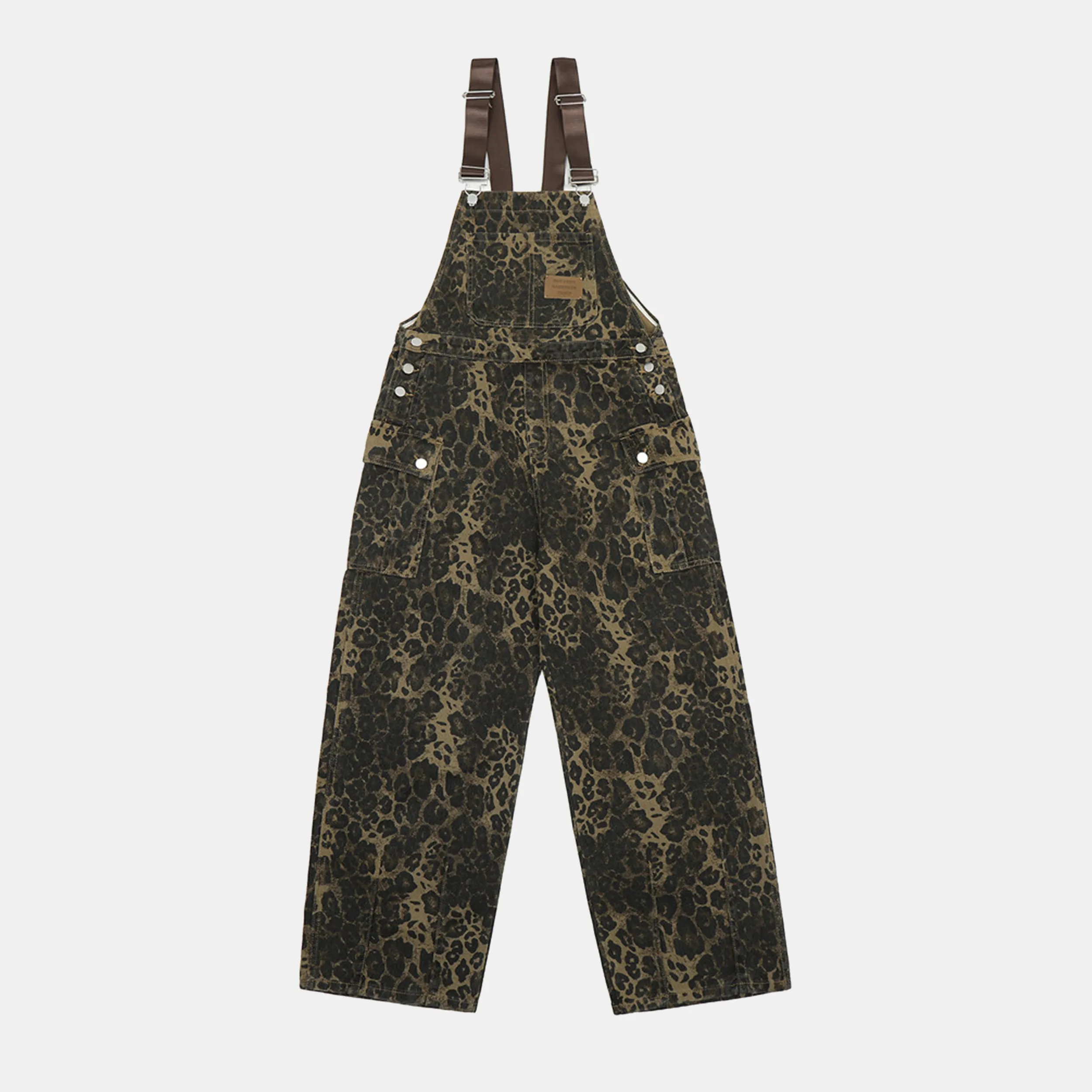 Leopard | Baggy Overalls Jeans