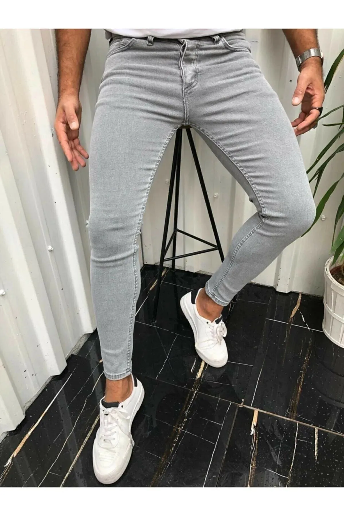 Light Gray Skinny Jeans 999