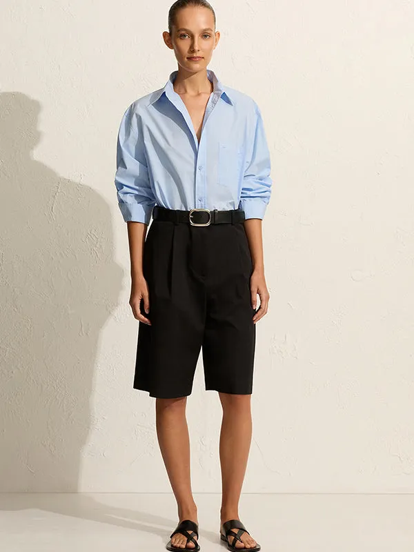 Long Chino Short in Black