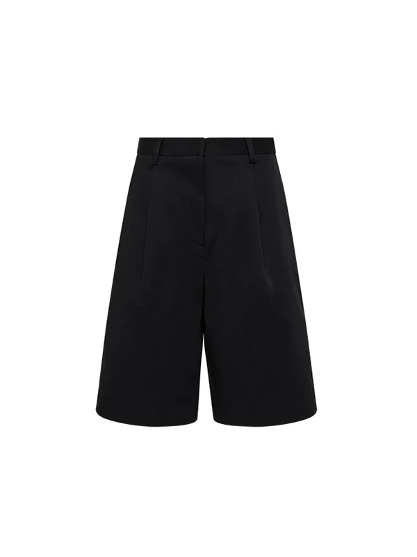 Long Chino Short in Black