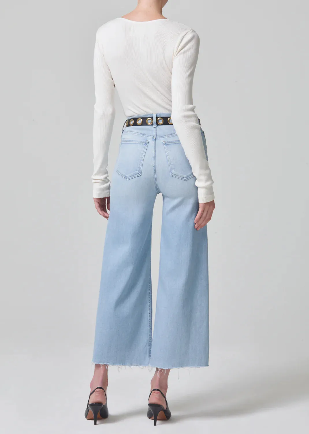 Lyra Crop Jean in Marquee