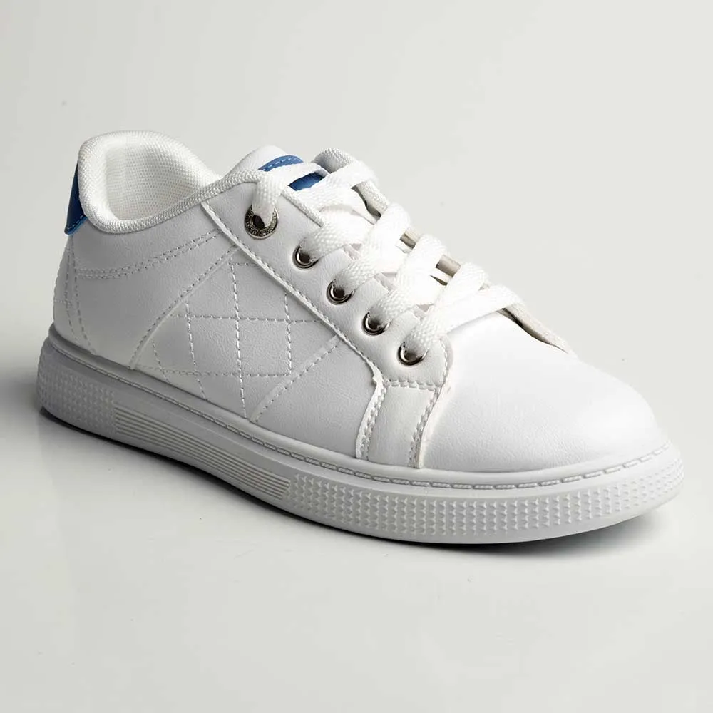 Madison Taylin Fashion Sneaker - White/Blue