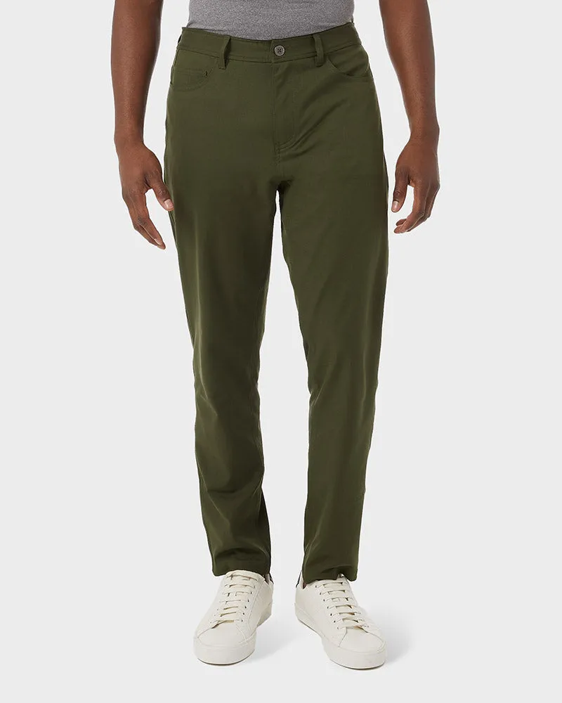 MEN'S 5-POCKET STRETCH WOVEN PANT