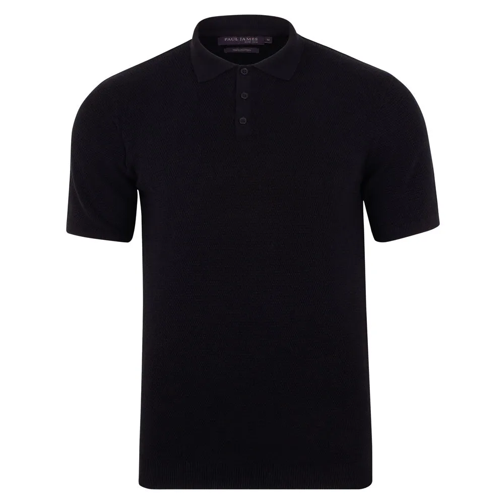 Mens Lightweight 100% Cotton Tuck Stitch Polo Shirt