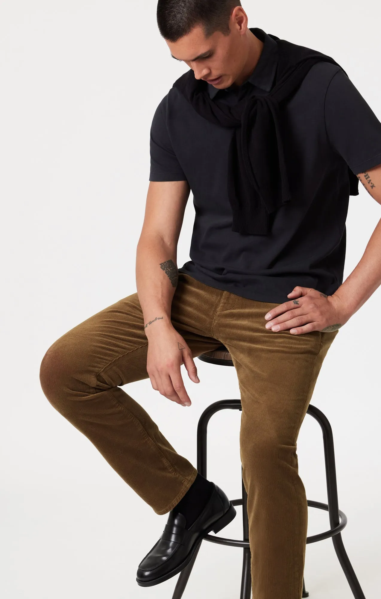 MILTON SLIM STRAIGHT CHINO IN TEDDY CORD