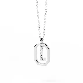 Moissanite Initial L Dangle Pendant Necklace