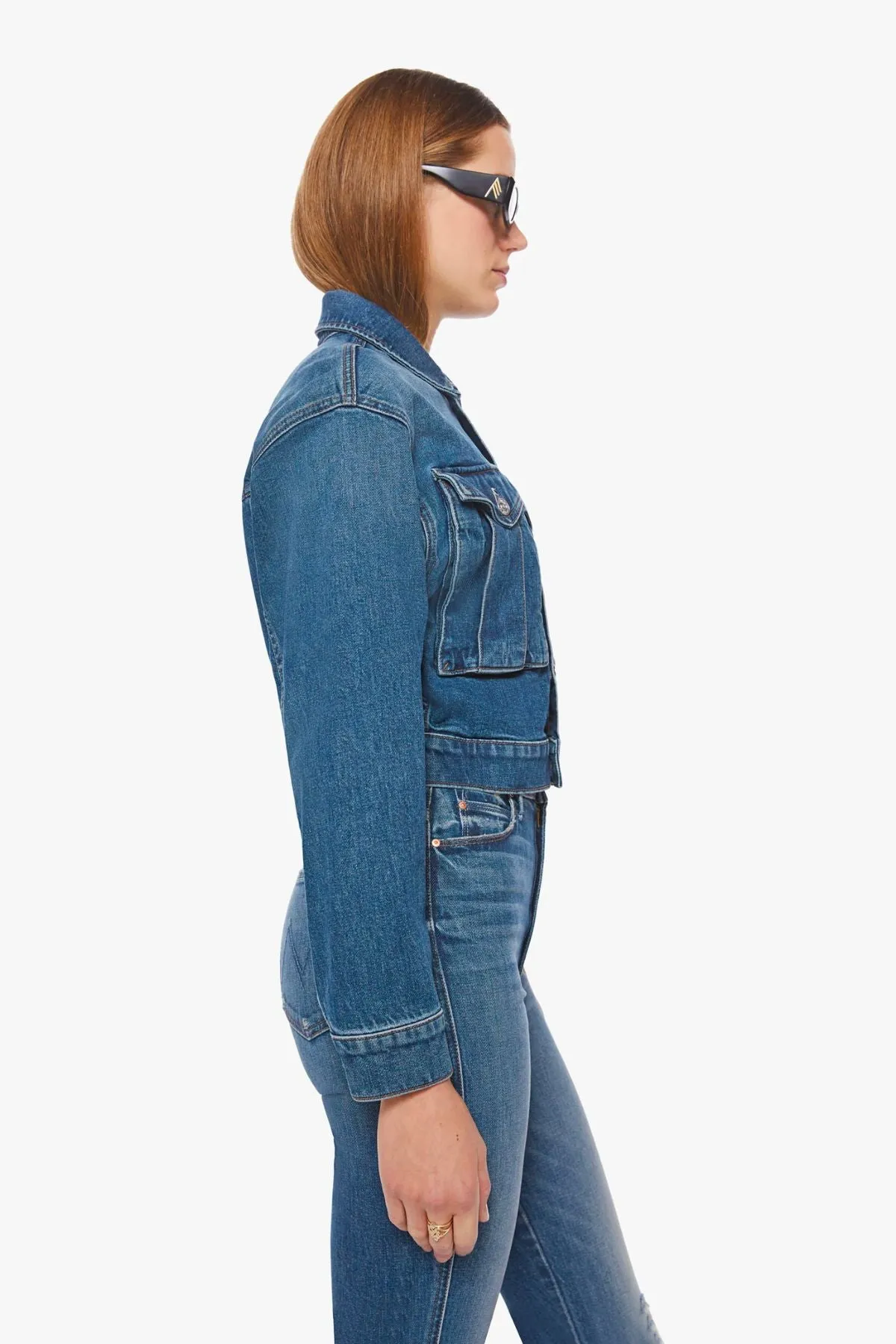 Mother The Out of Pocket Denim Jacket - Morning Chores