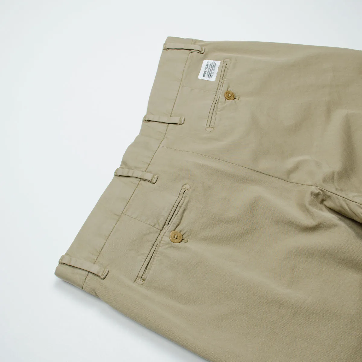 Norse Projects - Aros Slim Light Stretch Chino - Utility Khaki