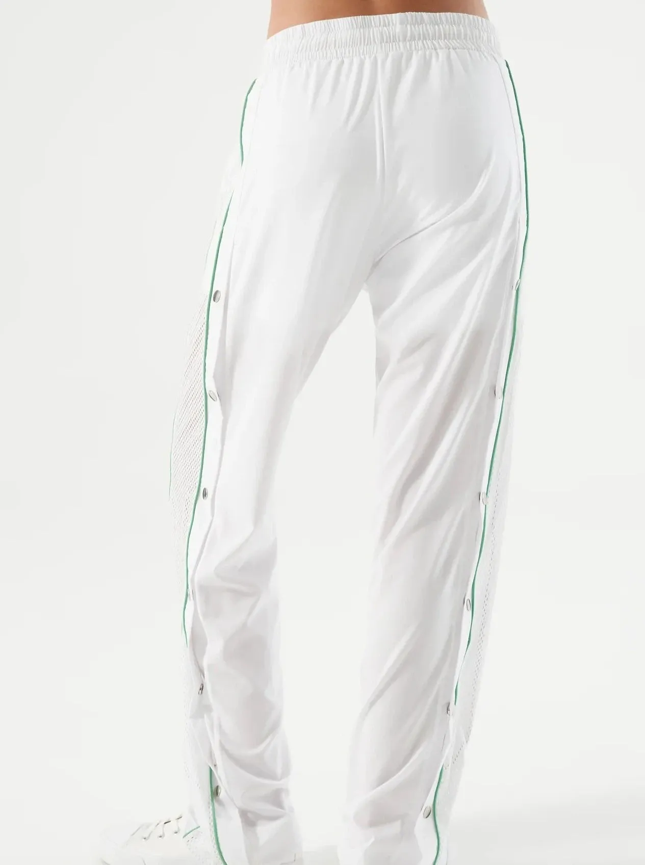 NUX Martina Tear Away Pant - White/Green