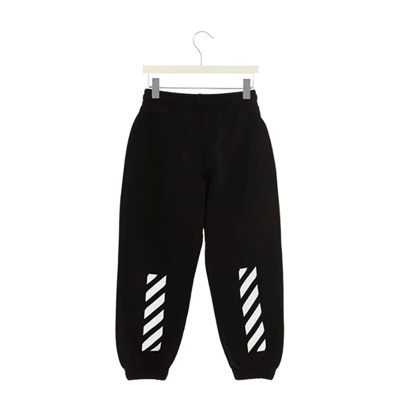 OFF-WHITE Mens Stylish Rubber Arrow Logo Joggers - Comfortable Streetwear Pants