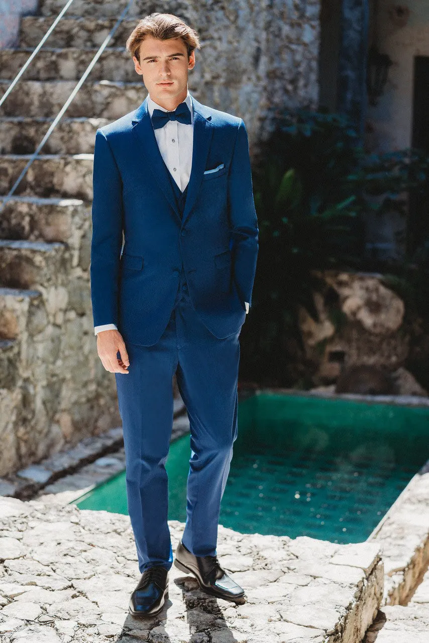 "Brunswick" Cobalt Slim Suit Pants