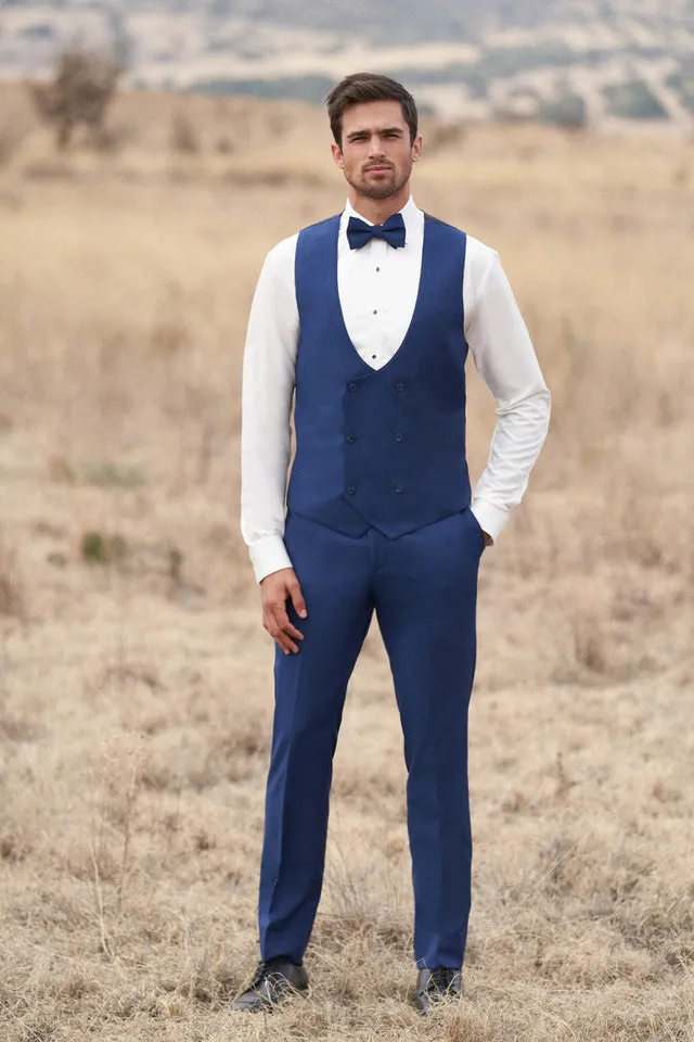 "Brunswick" Cobalt Slim Suit Pants