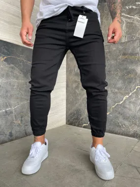 Sneakerjeans Black Jogger Jeans DP162