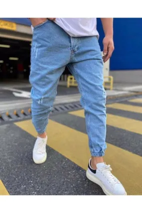 Sneakerjeans Blue Jogger Jeans NS022