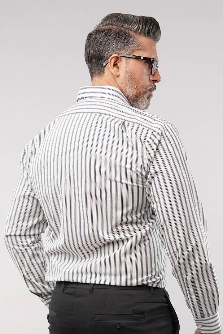 Striped Shirt - Black & White