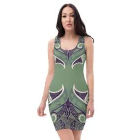 Sublimation Cut & Sew Dress - Celtic Graphic style blue