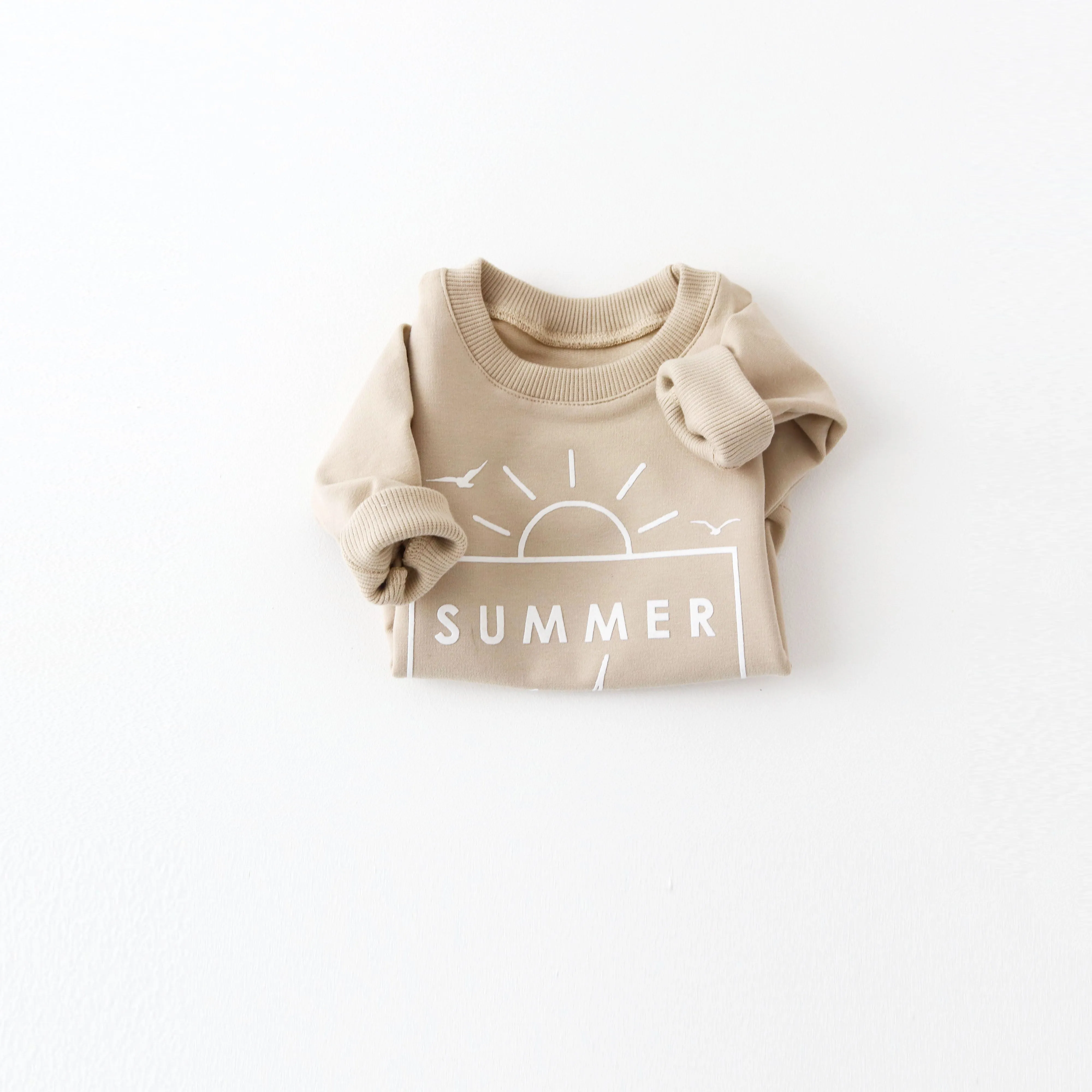 SUMMER MODE Sweatshirt - Sepia