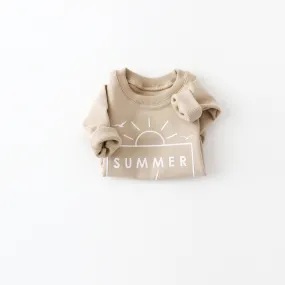 SUMMER MODE Sweatshirt - Sepia