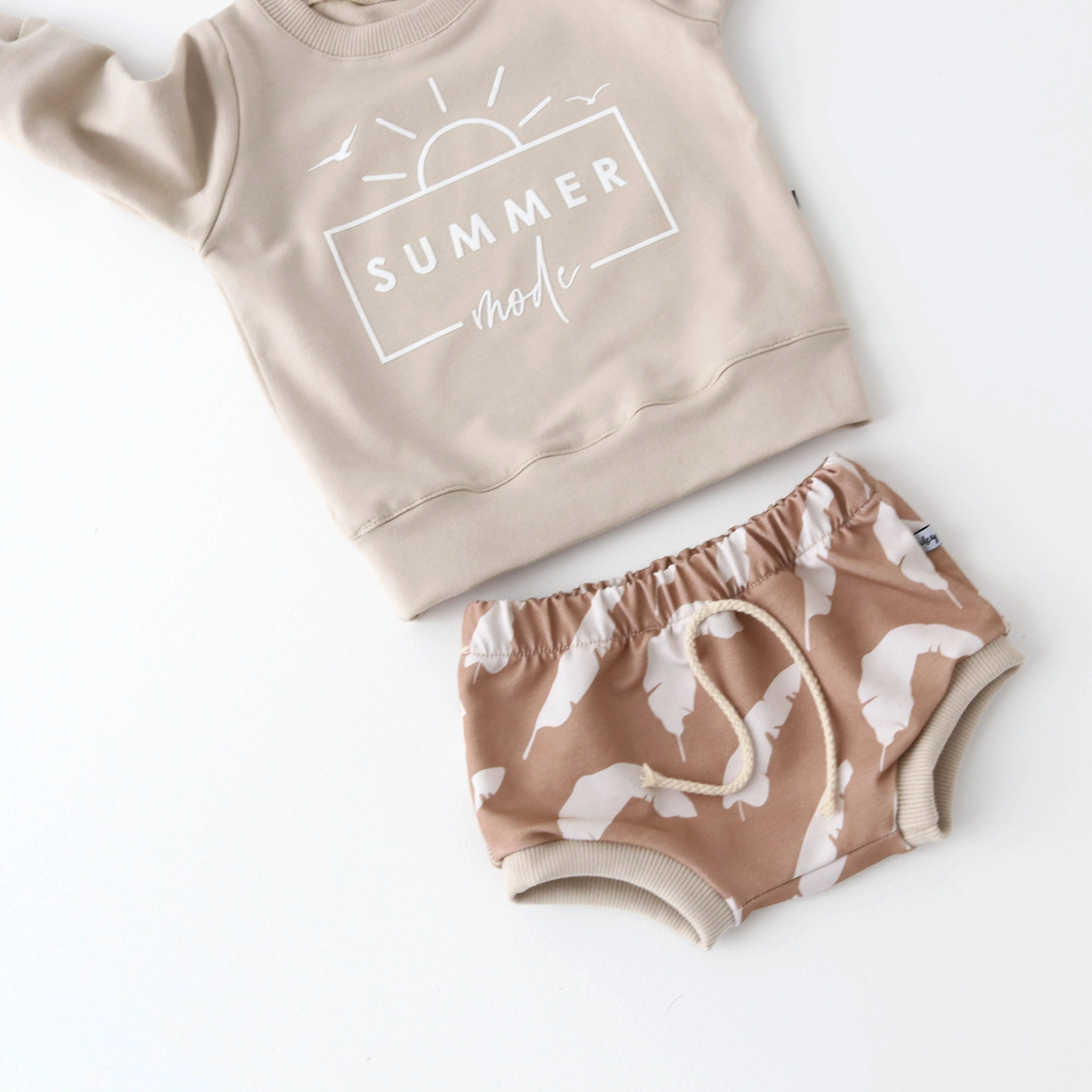 SUMMER MODE Sweatshirt - Sepia