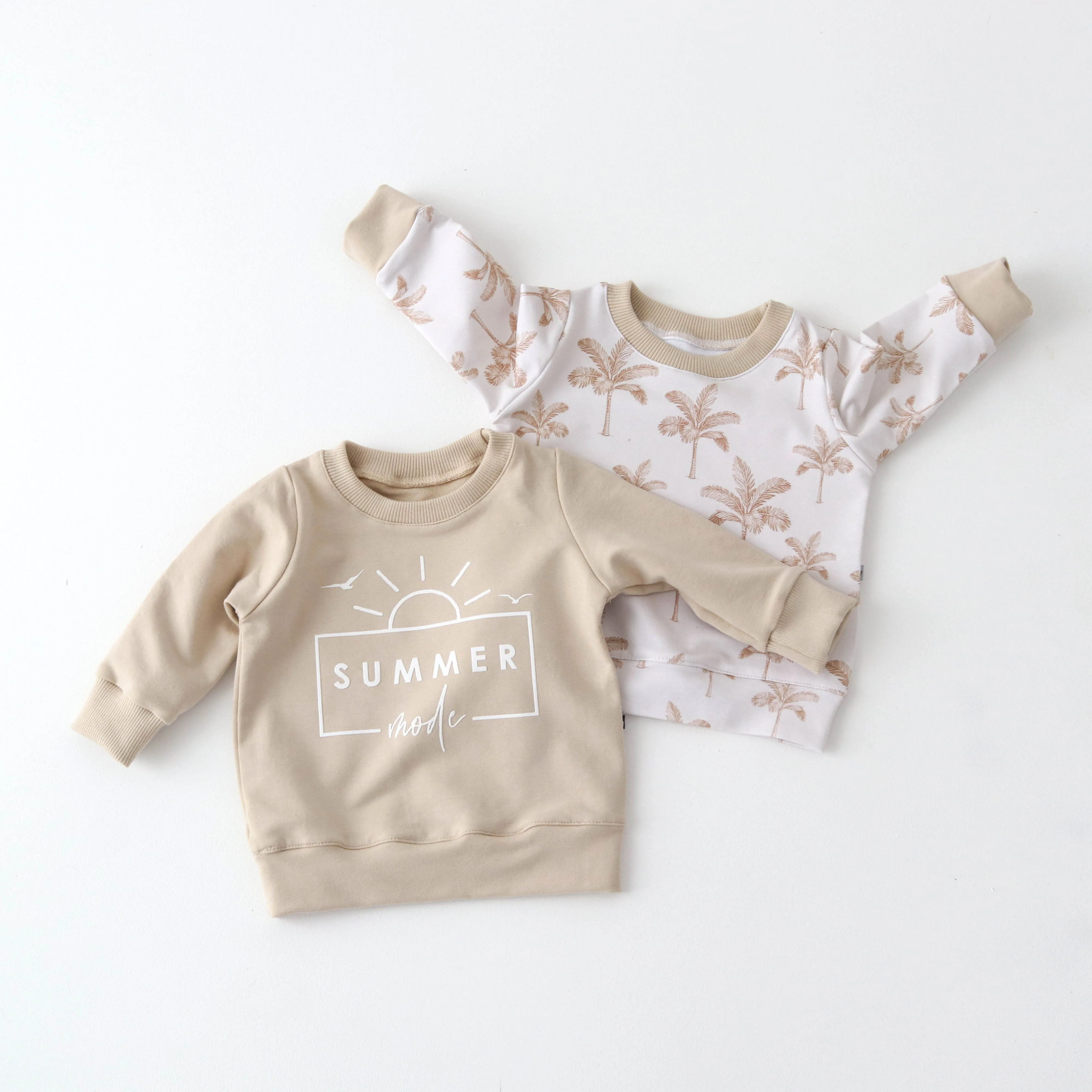 SUMMER MODE Sweatshirt - Sepia