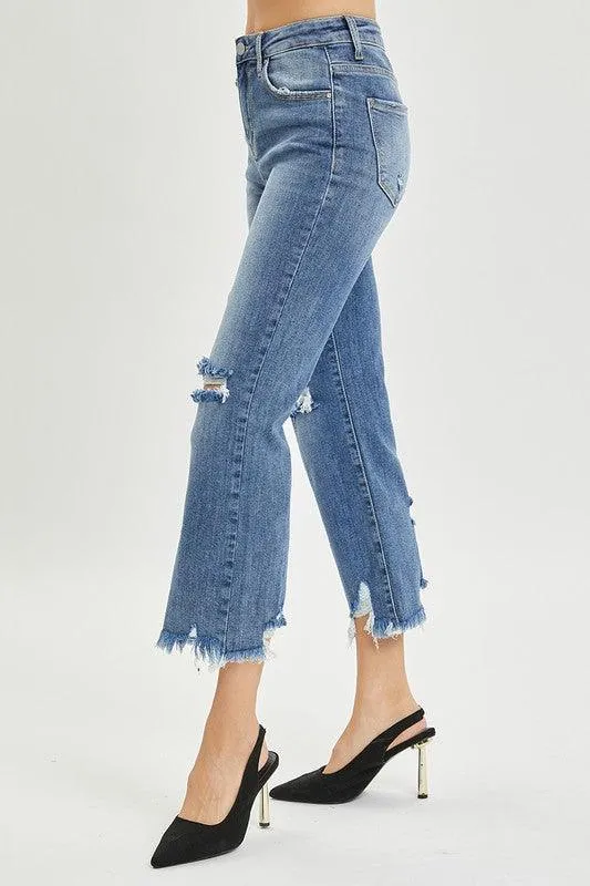 Summer Nights High Rise Straight Jeans