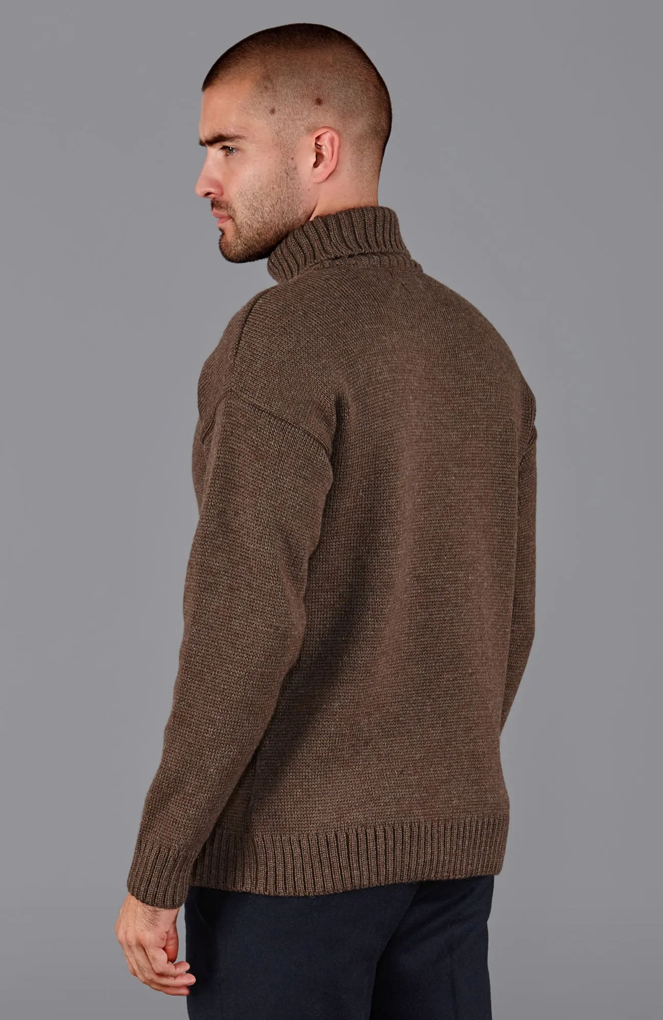 The Modern Submariner - Roll Neck Merino Wool Jumper