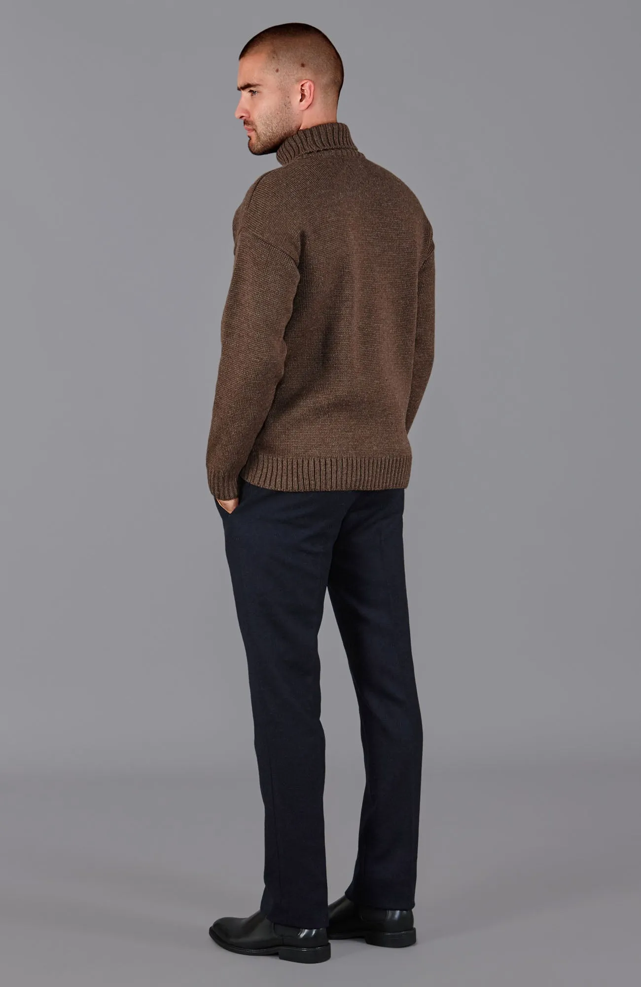 The Modern Submariner - Roll Neck Merino Wool Jumper