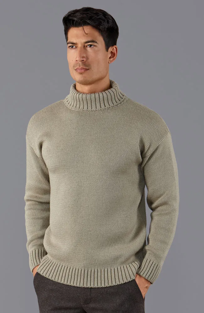 The Modern Submariner - Roll Neck Merino Wool Jumper