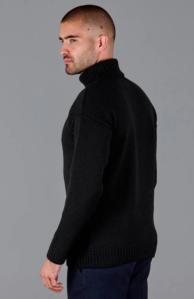 The Modern Submariner - Roll Neck Merino Wool Jumper