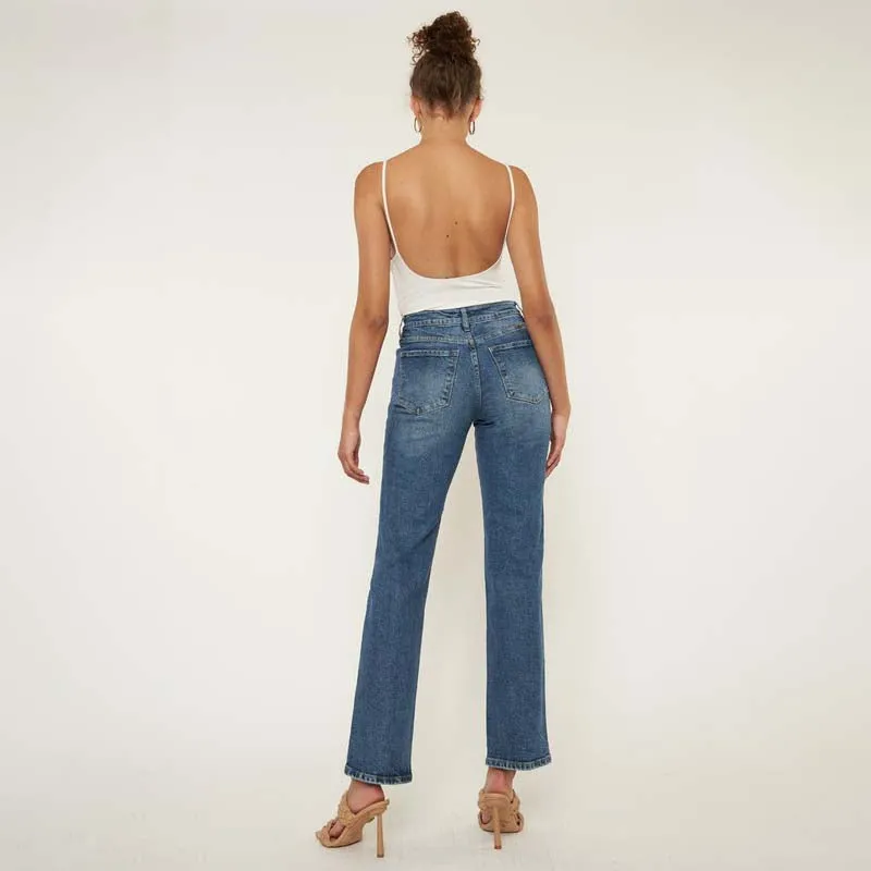 The Ophelia High Rise Straight Jeans