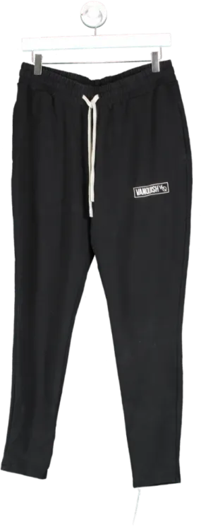 Vanquish Black Essential Tapered Fit Sweatpants UK L