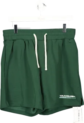 Vanquish Green Athletics Division Regular Fit Shorts UK L