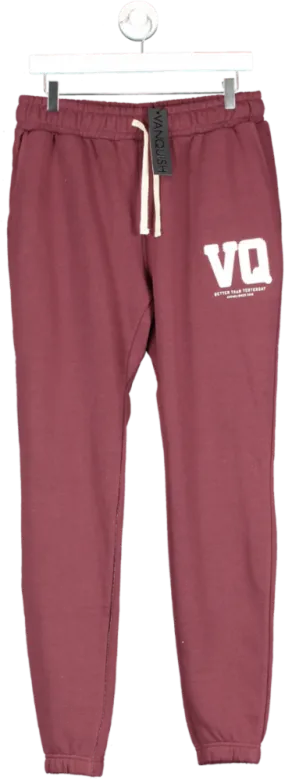 Vanquish Red Varsity Tapered Sweatpants UK L