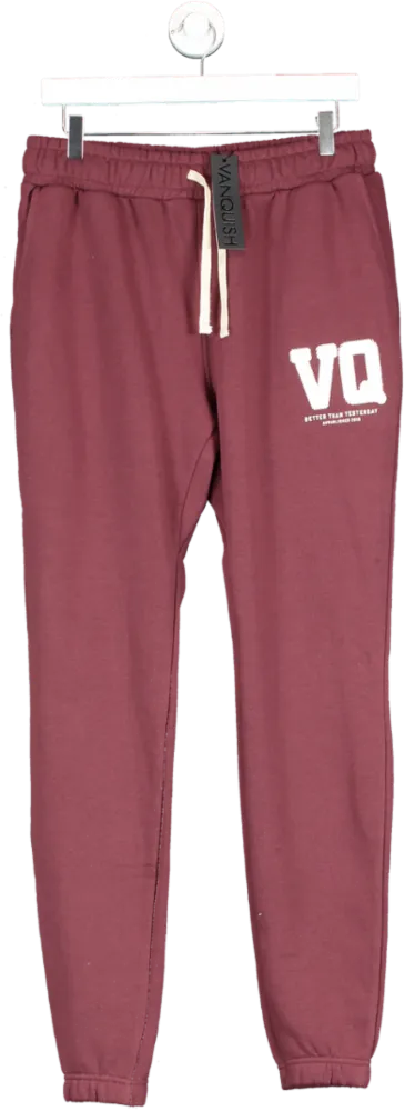 Vanquish Red Varsity Tapered Sweatpants UK L