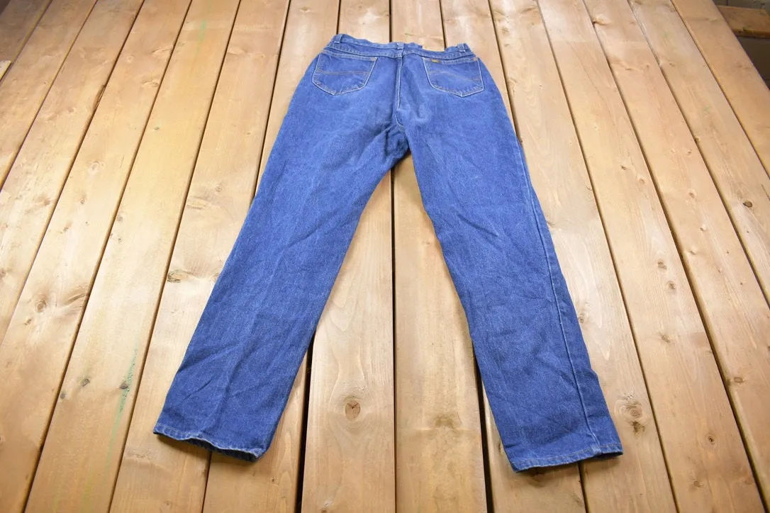 Vintage 1970s Lee Denim Jeans Size 28 x 30 / Vintage Denim / Vintage Lee / Made In USA / Retro Jeans / True Vintage / Essentials