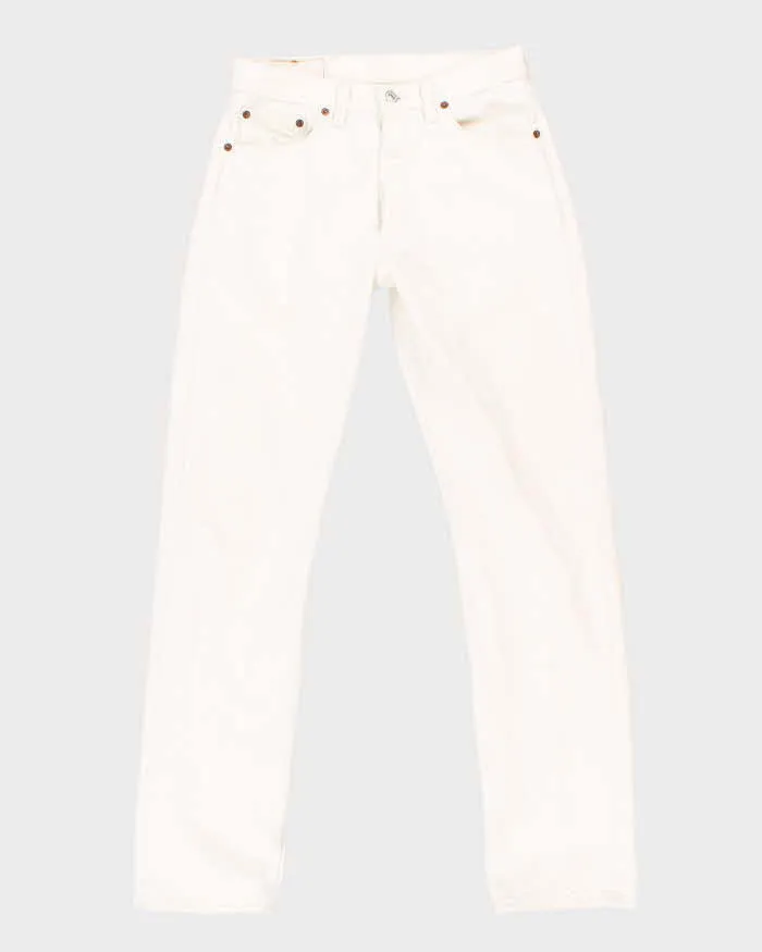 Vintage 90s Levi's 501 White Jeans - W29 L32