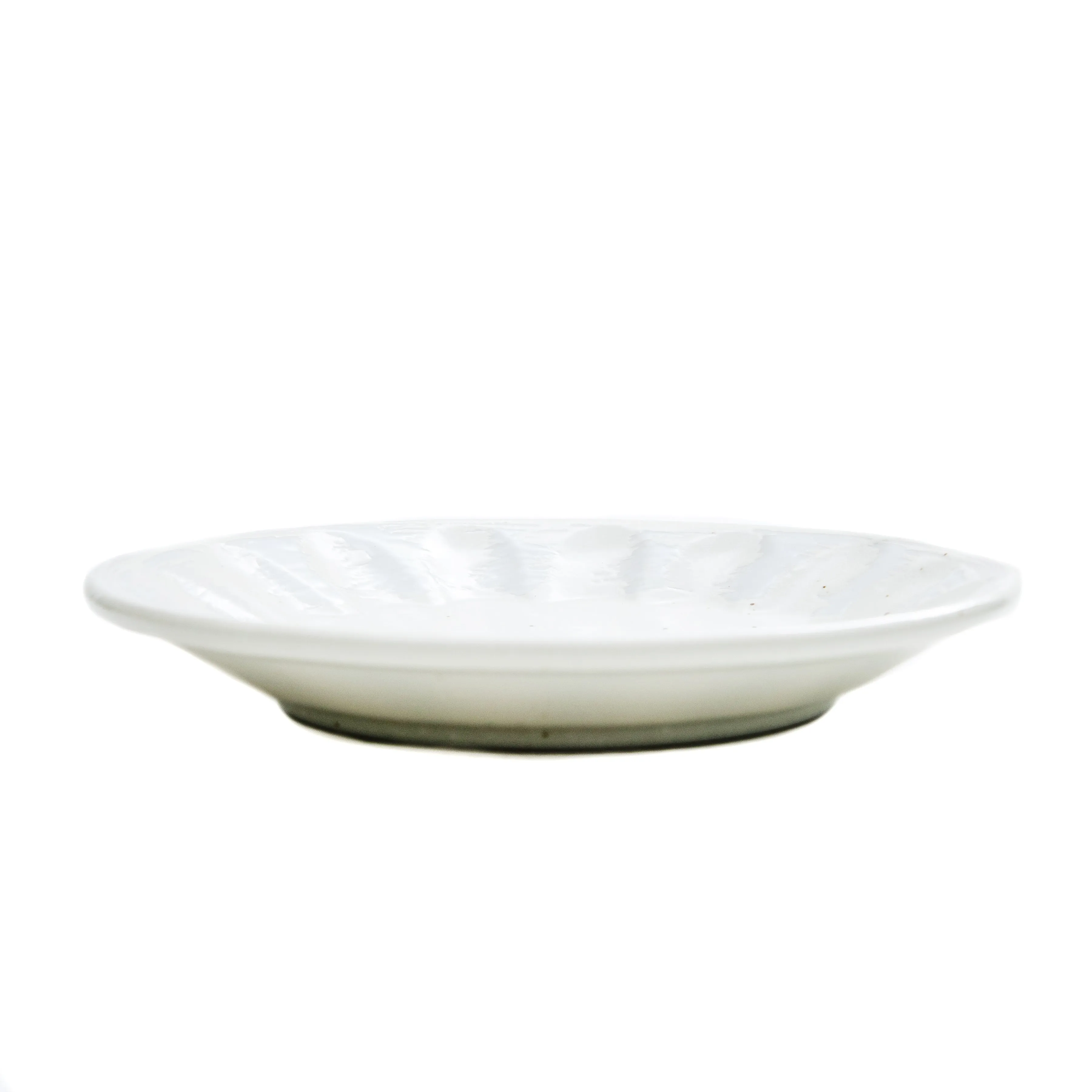 White Kohiki Shinogi Porcelain Plate