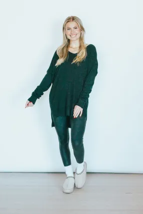 Wishing on Winter Black Basic Sweater to