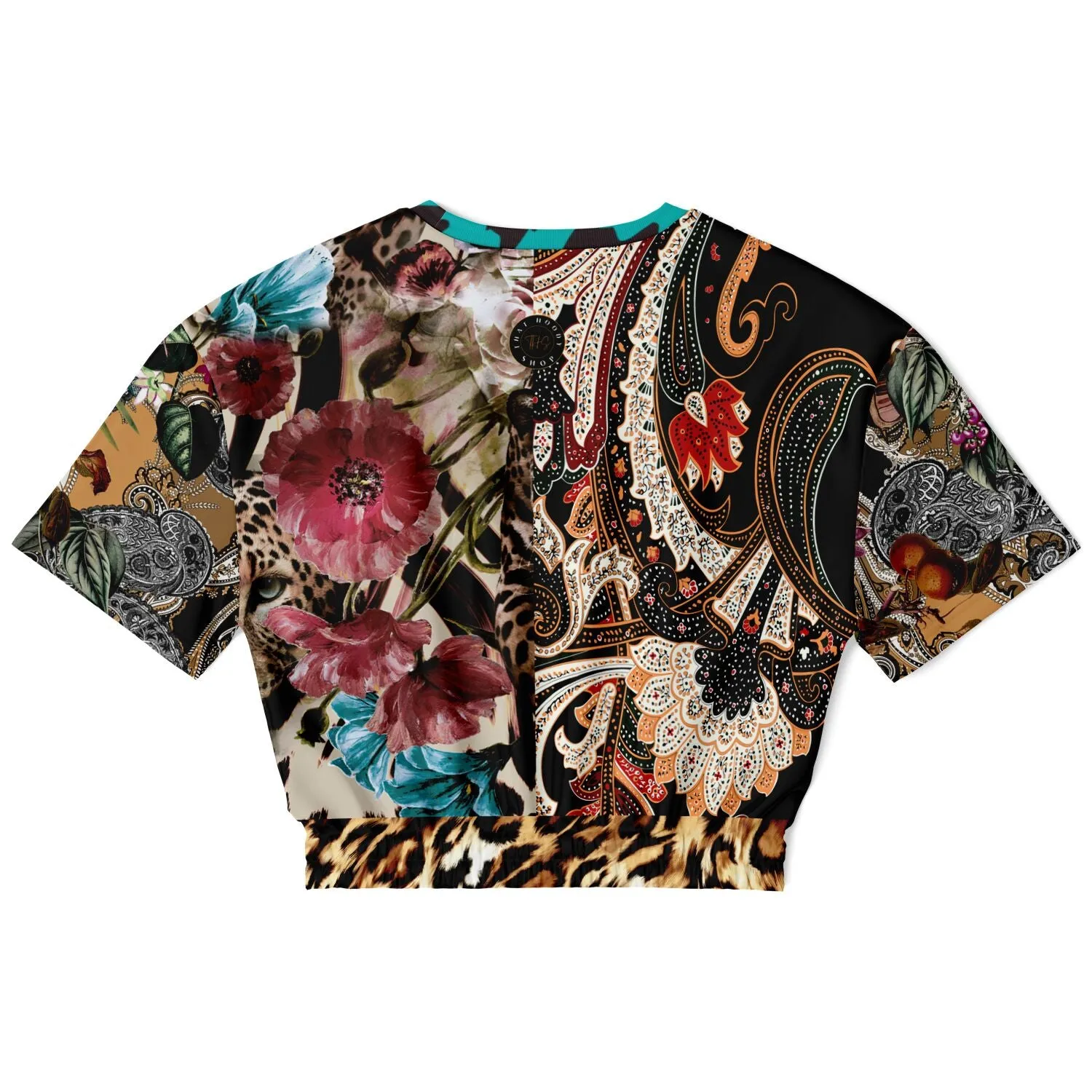 Zambia Short Sleeve Cropped Eco-Poly Sweater